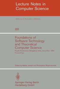 Enlarge image Cover: Foundations of Software Technology and Theoretical Computer Science - Springer