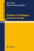 Cover: Products of Conjugacy Classes in Groups - Springer