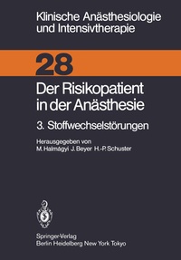 Abbildung von: Der Risikopatient in der Anästhesie - Springer