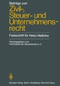 Cover: Beitr&auml;ge zum Zivil-, Steuer- und Unternehmensrecht - Springer