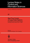 Cover: Real Time Control of Large Scale Systems - Springer