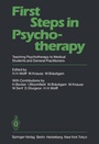Cover: First Steps in Psychotherapy - Springer