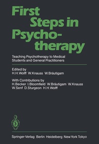 Enlarge image Cover: First Steps in Psychotherapy - Springer