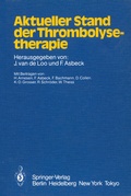 Cover: Aktueller Stand der Thrombolysetherapie - Springer