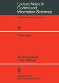 Cover: Two-Dimensional Linear Systems - Springer