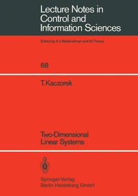 Enlarge image Cover: Two-Dimensional Linear Systems - Springer