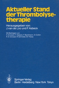 Abbildung von: Aktueller Stand der Thrombolysetherapie - Springer