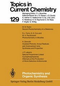Enlarge image Cover: Photochemistry and Organic Synthesis - Springer