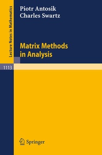 Abbildung von: Matrix Methods in Analysis - Springer