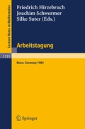 Cover: Arbeitstagung Bonn 1984 - Springer