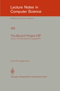 Cover: The Munich Project CIP - Springer