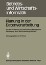 Cover: Planung in der Datenverarbeitung - Springer