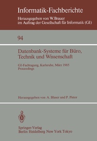 Abbildung von: Datenbank-Systeme für Büro, Technik und Wissenschaft - Springer