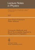 Cover: Computer Methods and Borel Summability Applied to Feigenbaum's Equation - Springer