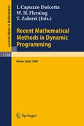 Cover: Recent Mathematical Methods in Dynamic Programming - Springer