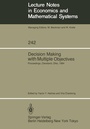 Cover: Decision Making with Multiple Objectives - Springer