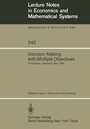 Cover: Decision Making with Multiple Objectives - Springer