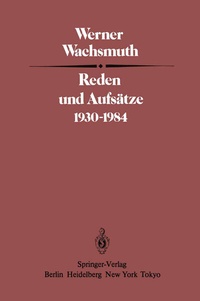 Abbildung von: Reden und Aufsätze 1930-1984 - Springer