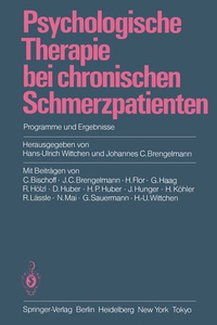 Abbildung von: Psychologische Therapie bei chronischen Schmerzpatienten - Springer