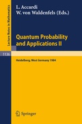 Cover: Quantum Probability and Applications II - Springer