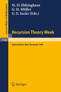 Abbildung von: Recursion Theory Week - Springer