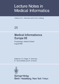 Cover: Medical Informatics Europe 85 - Springer