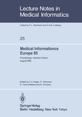 Cover: Medical Informatics Europe 85 - Springer