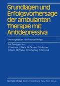 Cover: Grundlagen und Erfolgsvorhersage der ambulanten Therapie mit Antidepressiva - Springer