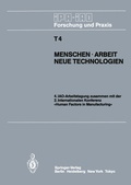 Cover: Menschen &middot; Arbeit Neue Technologien - Springer