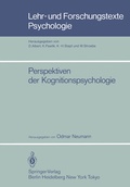 Cover: Perspektiven der Kognitionspsychologie - Springer