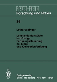 Abbildung von: Leitstandunterstützte kurzfristige Fertigungssteuerung bei Einzel- und Kleinserienfertigung - Springer