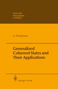 Cover: Generalized Coherent States and Their Applications - Springer