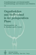 Cover: Organfunktion und Stoffwechsel in der perioperativen Phase - Springer