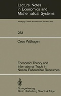 Cover: Economic Theory and International Trade in Natural Exhaustible Resources - Springer