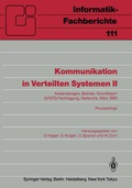 Cover: Kommunikation in Verteilten Systemen II - Springer