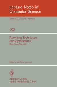 Enlarge image Cover: Rewriting Techniques and Applications - Springer