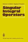 Cover: Singular Integral Operators - Springer