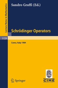 Enlarge image Cover: Schrödinger Operators, Como 1984 - Springer