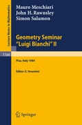 Bild: Geometry Seminar "Luigi Bianchi" II - 1984 - Springer