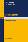 Cover: Banach Spaces - Springer