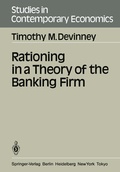 Cover: Rationing in a Theory of the Banking Firm - Springer