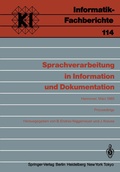 Cover: Sprachverarbeitung in Information und Dokumentation - Springer
