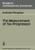 Cover: The Measurement of Tax Progression - Springer