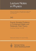 Cover: Exactly Solvable Problems in Condensed Matter and Relativistic Field Theory - Springer
