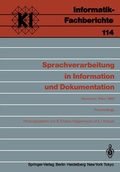 Cover: Sprachverarbeitung in Information und Dokumentation - Springer