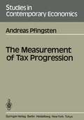 Cover: The Measurement of Tax Progression - Springer