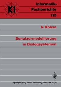 Enlarge image Cover: Benutzermodellierung in Dialogsystemen - Springer