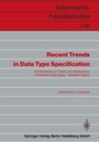 Cover: Recent Trends in Data Type Specification - Springer