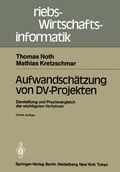 Cover: Aufwandsch&auml;tzung von DV-Projekten - Springer