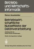 Cover: Betriebswirtschaftliche Nutzeffekte der Datenverarbeitung - Springer